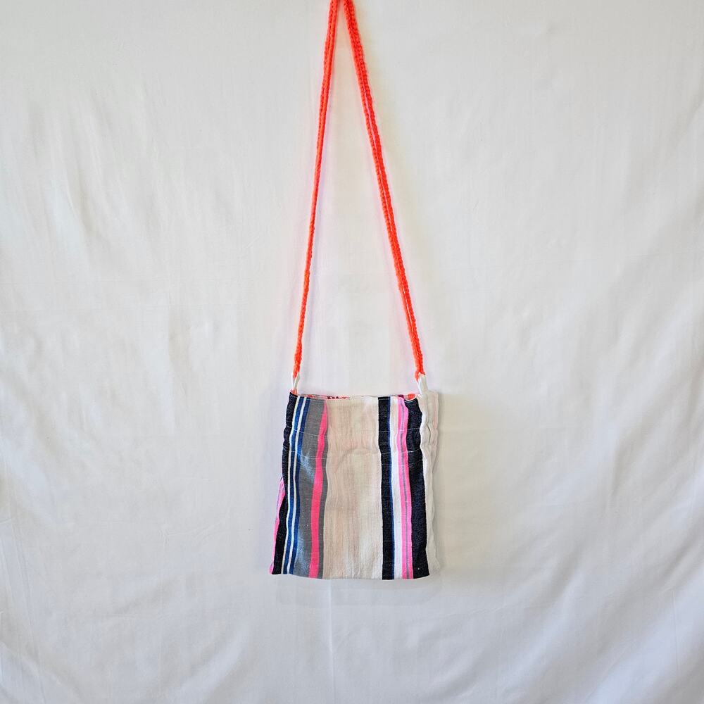 Lemlem Swim Gift Bag White Pink Yarn One Size